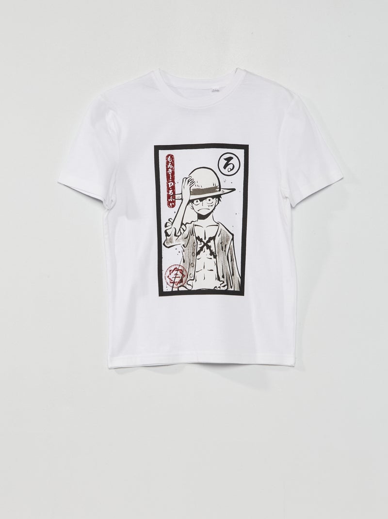 T-shirt 'One Piece' Branco - Kiabi
