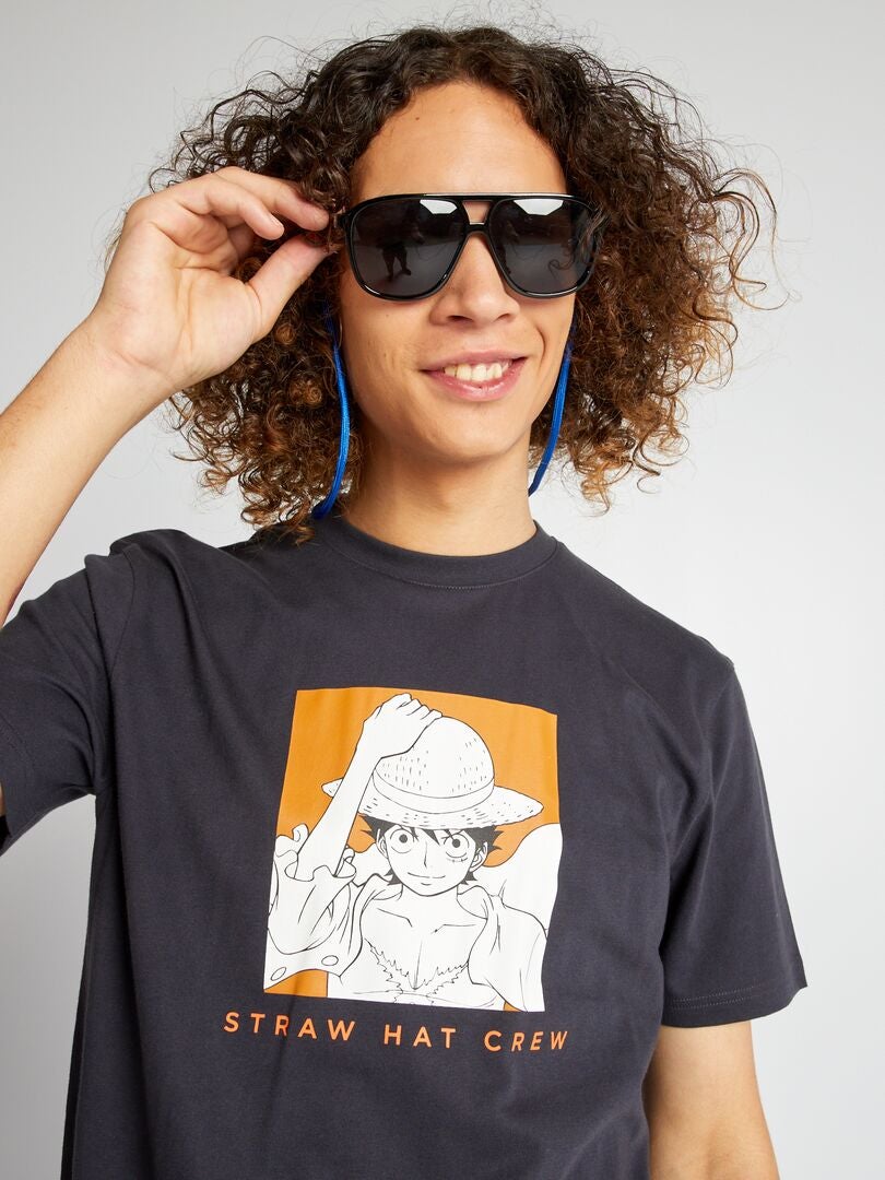 T-shirt 'One Piece' CINZA - Kiabi