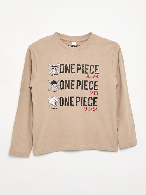 T-shirt 'One Piece' de manga comprida - Kiabi