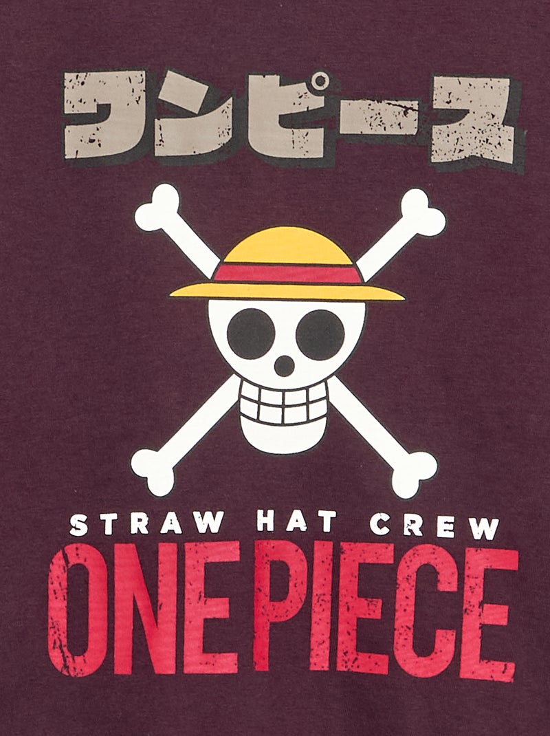 T-shirt 'One Piece' de manga comprida Violeta - Kiabi