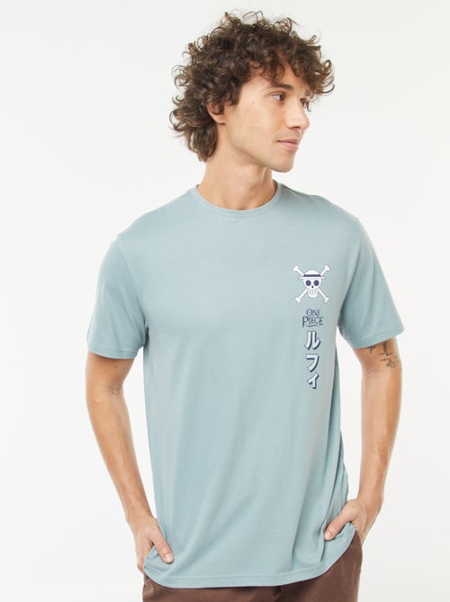 T-shirt 'One Piece' de manga curta - Kiabi