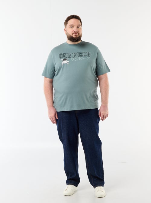 T-shirt 'One Piece' de manga curta - Kiabi