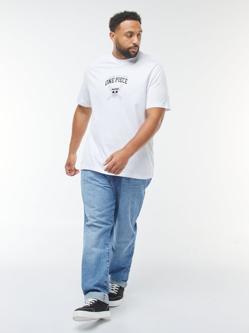 T-shirt 'One Piece' de manga curta - Kiabi