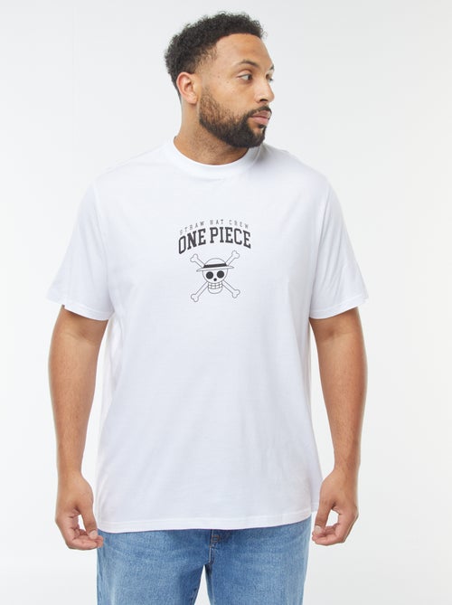 T-shirt 'One Piece' de manga curta - Kiabi