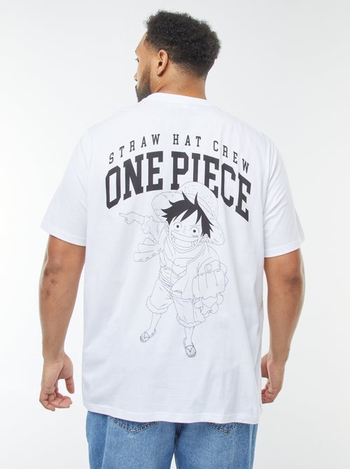 T-shirt 'One Piece' de manga curta - Kiabi