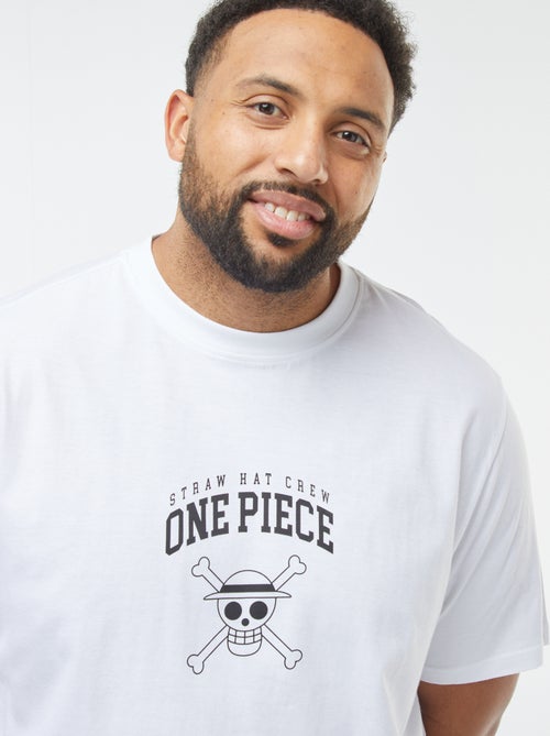 T-shirt 'One Piece' de manga curta - Kiabi