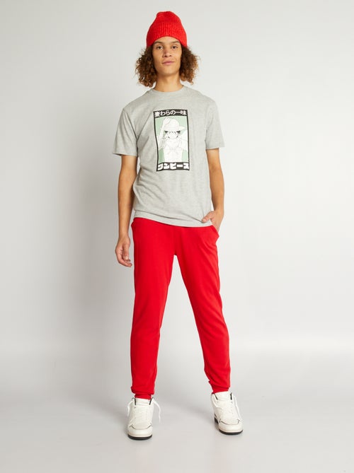 T-shirt 'One Piece' de manga curta - Kiabi