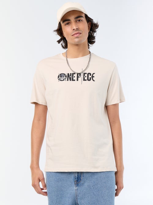 T-shirt 'One Piece' de manga curta - Kiabi