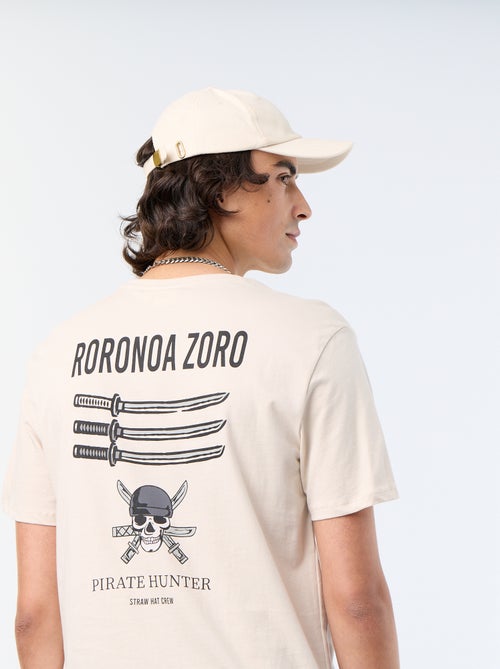 T-shirt 'One Piece' de manga curta - Kiabi