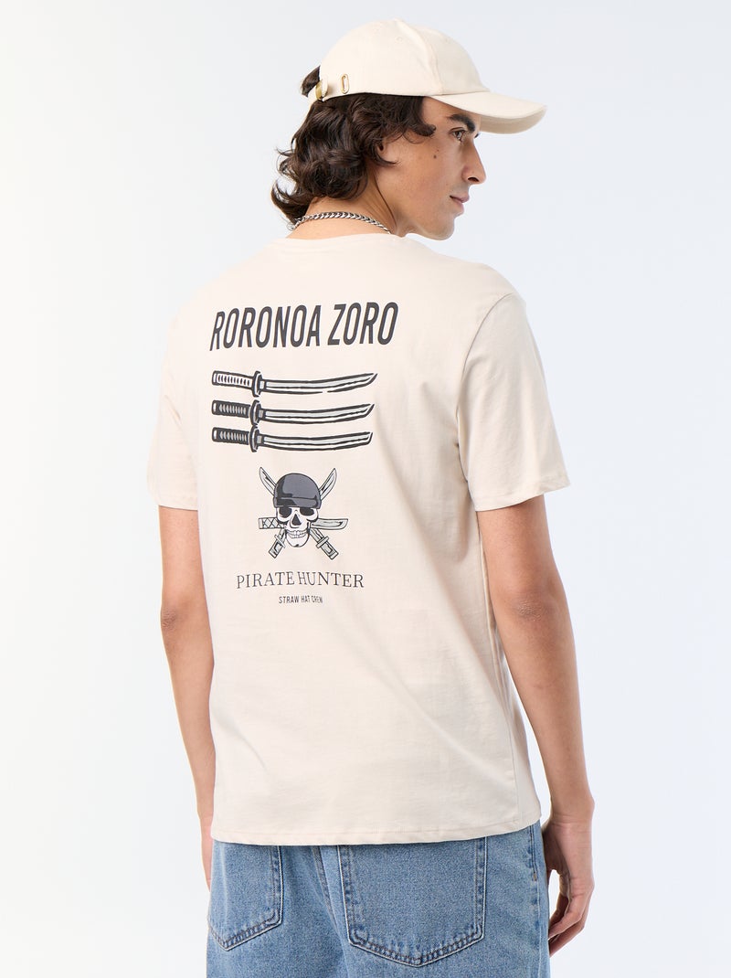 T-shirt 'One Piece' de manga curta Cinza - Kiabi