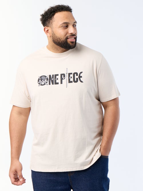 T-shirt 'One Piece' de manga curta - Kiabi