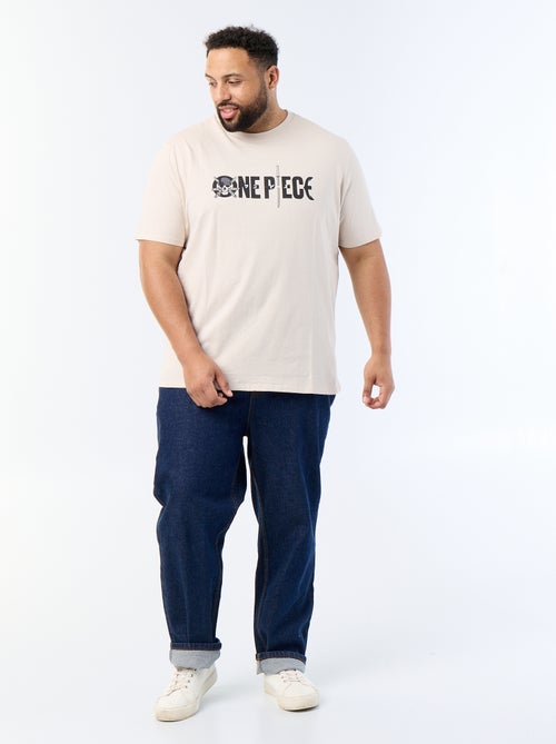 T-shirt 'One Piece' de manga curta - Kiabi