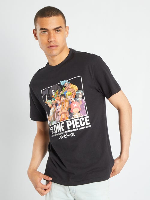T-shirt 'One Piece' de manga curta - Kiabi