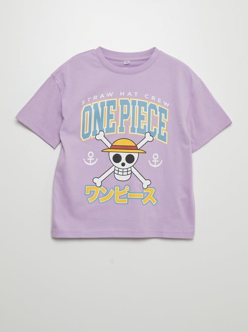 T-shirt 'One Piece' de manga curta - Kiabi