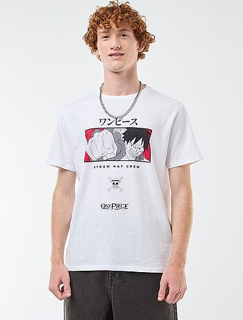 T-shirt 'One Piece' em algodão