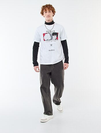 T-shirt 'One Piece' em algodão