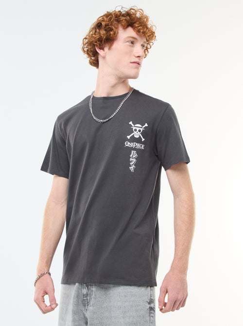 T-shirt 'One piece' em algodão - Kiabi