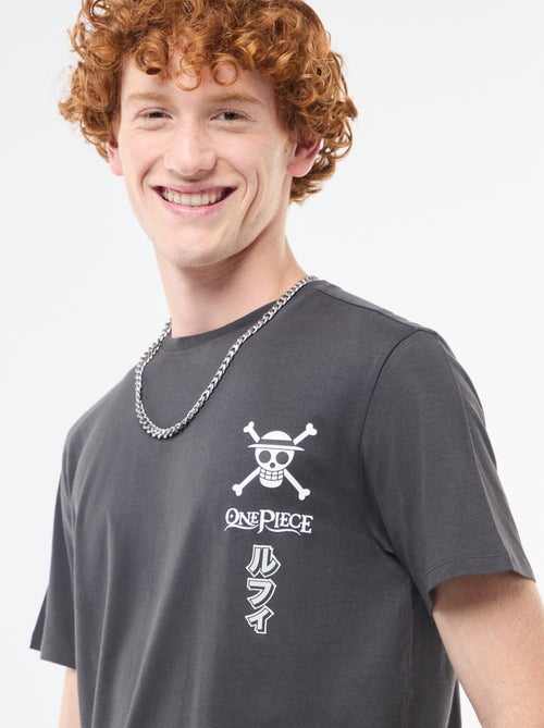 T-shirt 'One piece' em algodão - Kiabi