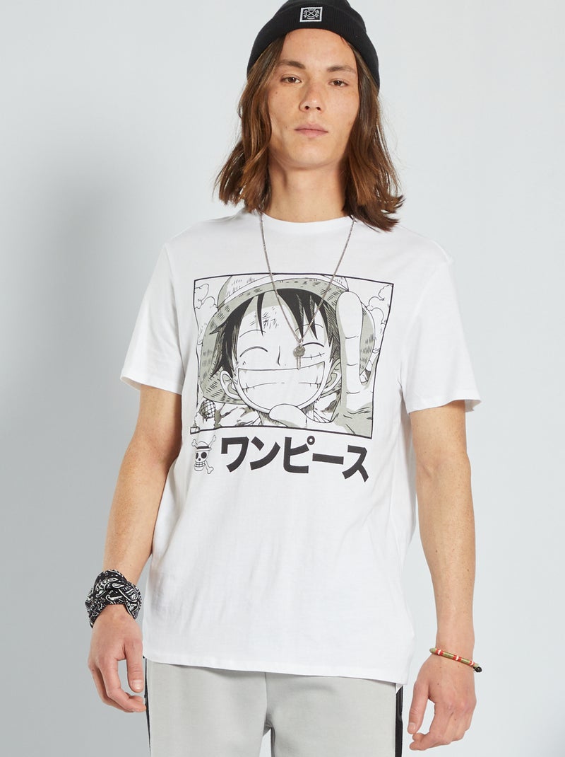 T-shirt 'One Piece' em jersey Branco - Kiabi
