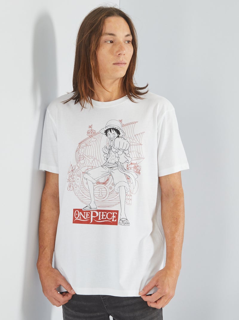 T-shirt 'One Piece' em jersey Branco - Kiabi