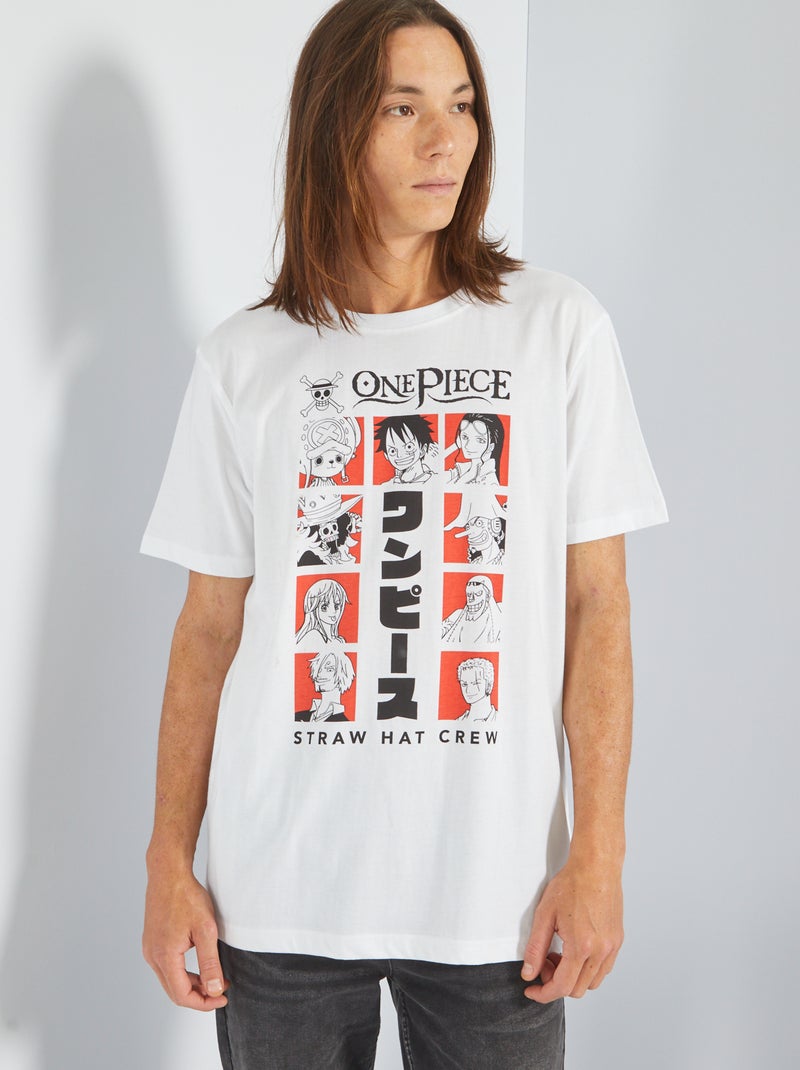 T-shirt 'One Piece' em jersey Branco - Kiabi