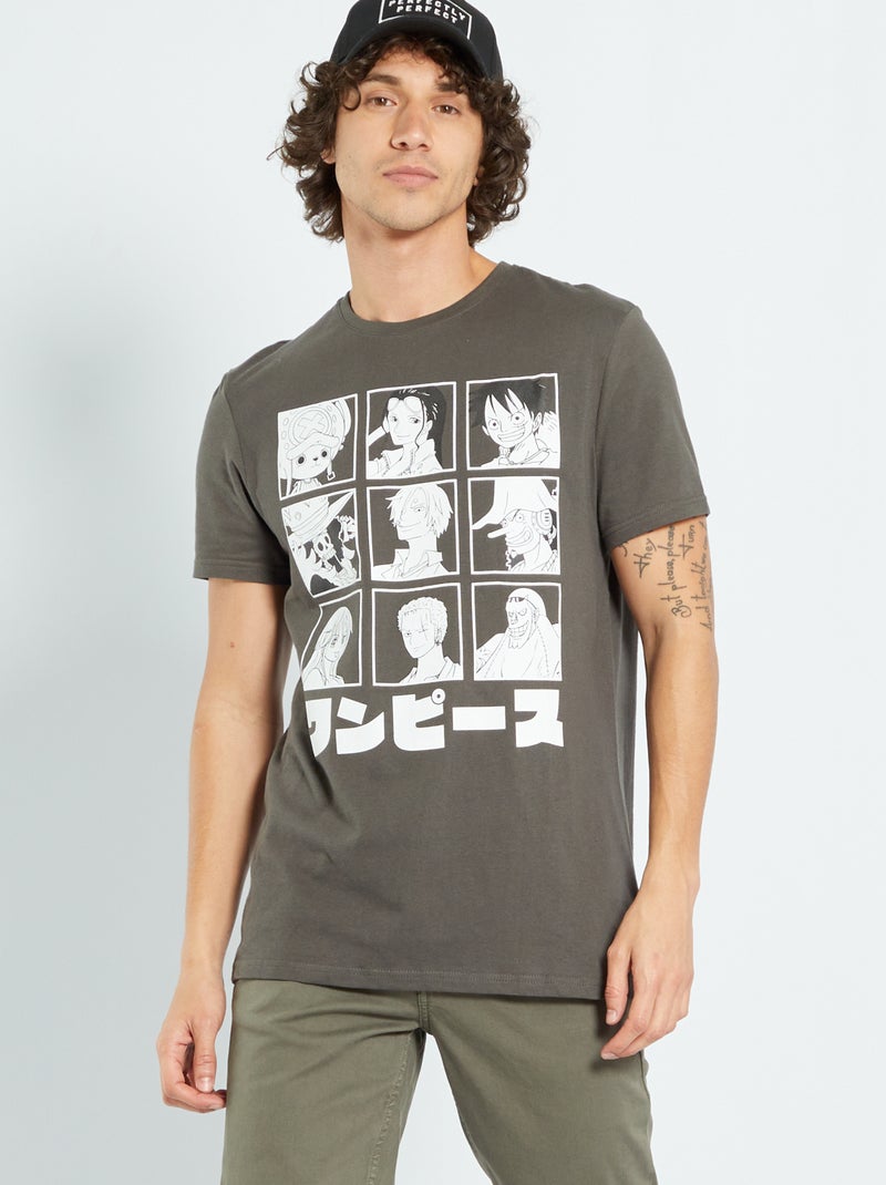 T-shirt 'One Piece' em jersey CAQUI - Kiabi