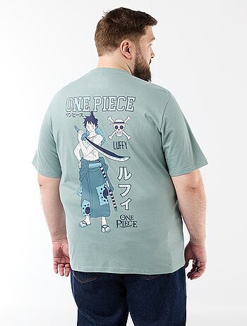 T-shirt 'One Piece' estampada à frente e atrás