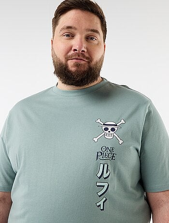 T-shirt 'One Piece' estampada à frente e atrás
