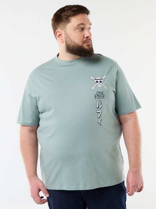 T-shirt 'One Piece' estampada à frente e atrás - Kiabi