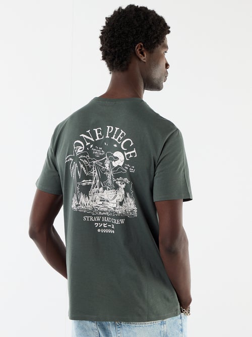 T-shirt 'One Piece' estampado frente e verso - Kiabi