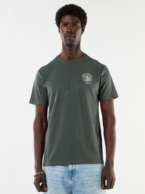 T-shirt 'One Piece' estampado frente e verso - Kiabi