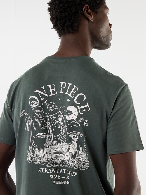 T-shirt 'One Piece' estampado frente e verso - Kiabi