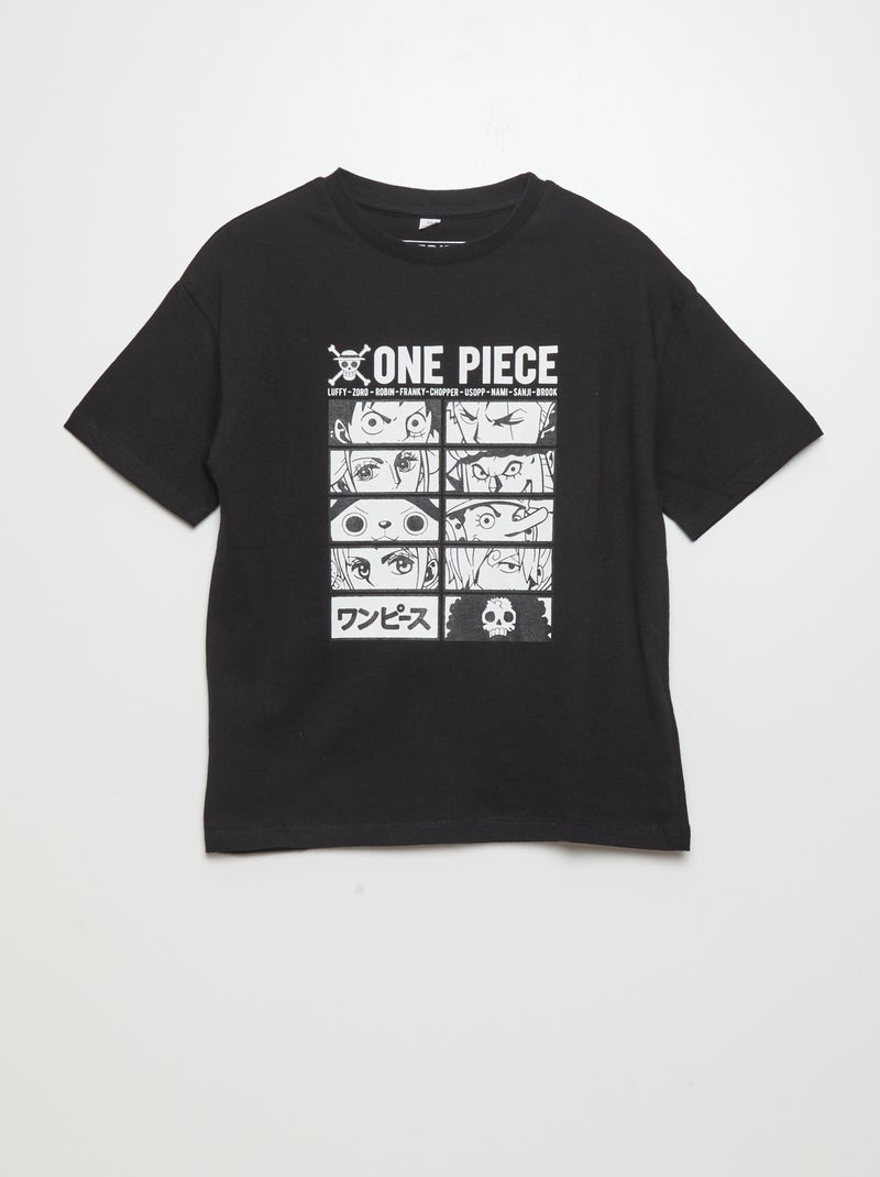 T-shirt 'One Piece' Preto - Kiabi