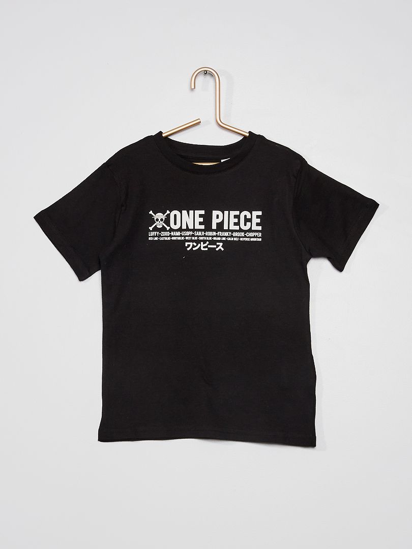 T-shirt One Piece Luffy - Preto