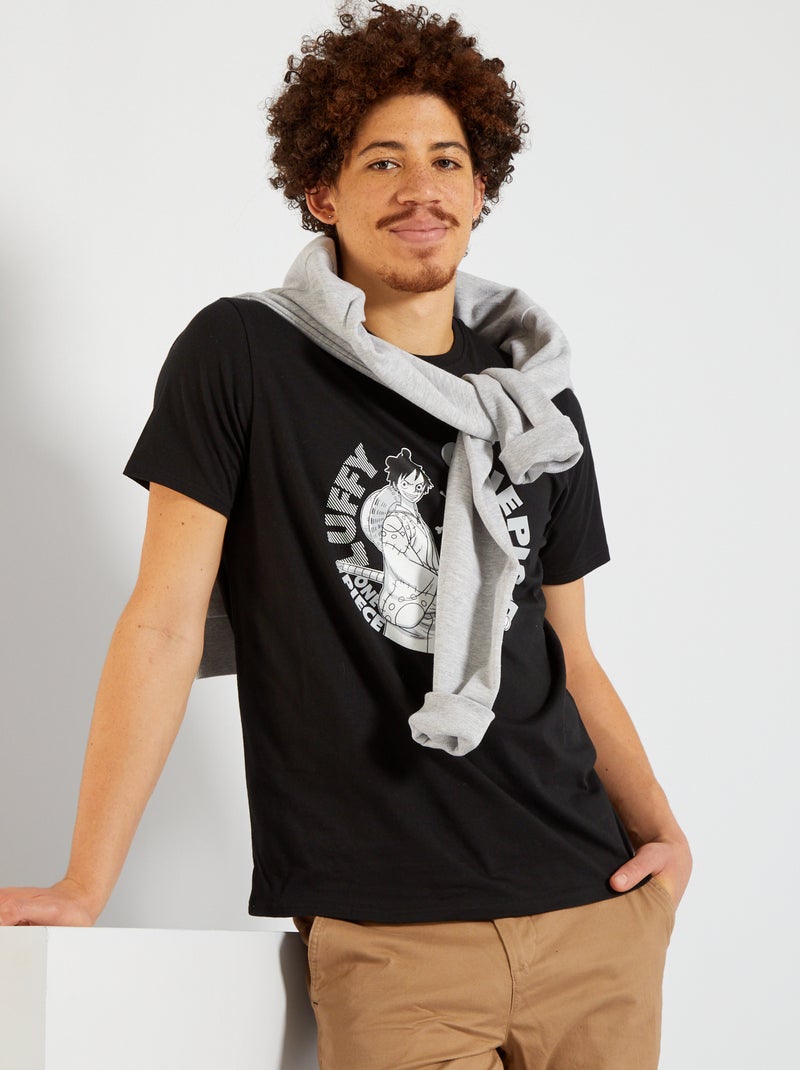 T-shirt 'One Piece' Preto - Kiabi
