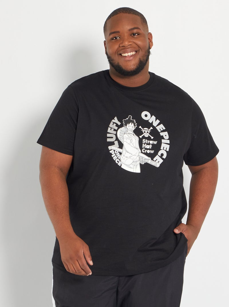 T-shirt 'One Piece' Preto - Kiabi