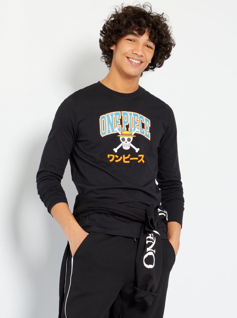T-shirt 'One Piece' PRETO - Kiabi