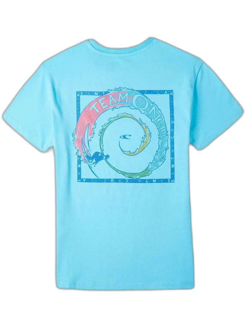 T-shirt O'Neill Team Turquesa para Rapaz Azul - Kiabi