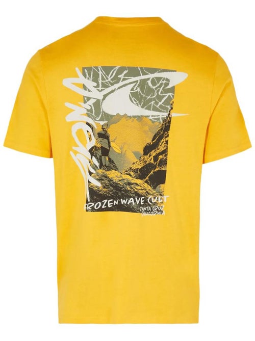 T-Shirt O'Neill Wave Cult Amarelo para Homem - Kiabi