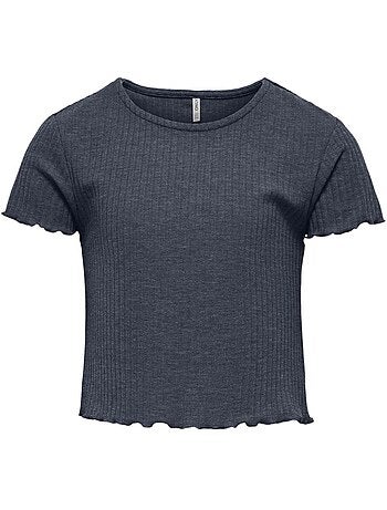 T-shirt Only Nella para Menina Cinzento Escuro