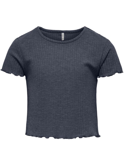 T-shirt Only Nella para Menina Cinzento Escuro - Kiabi