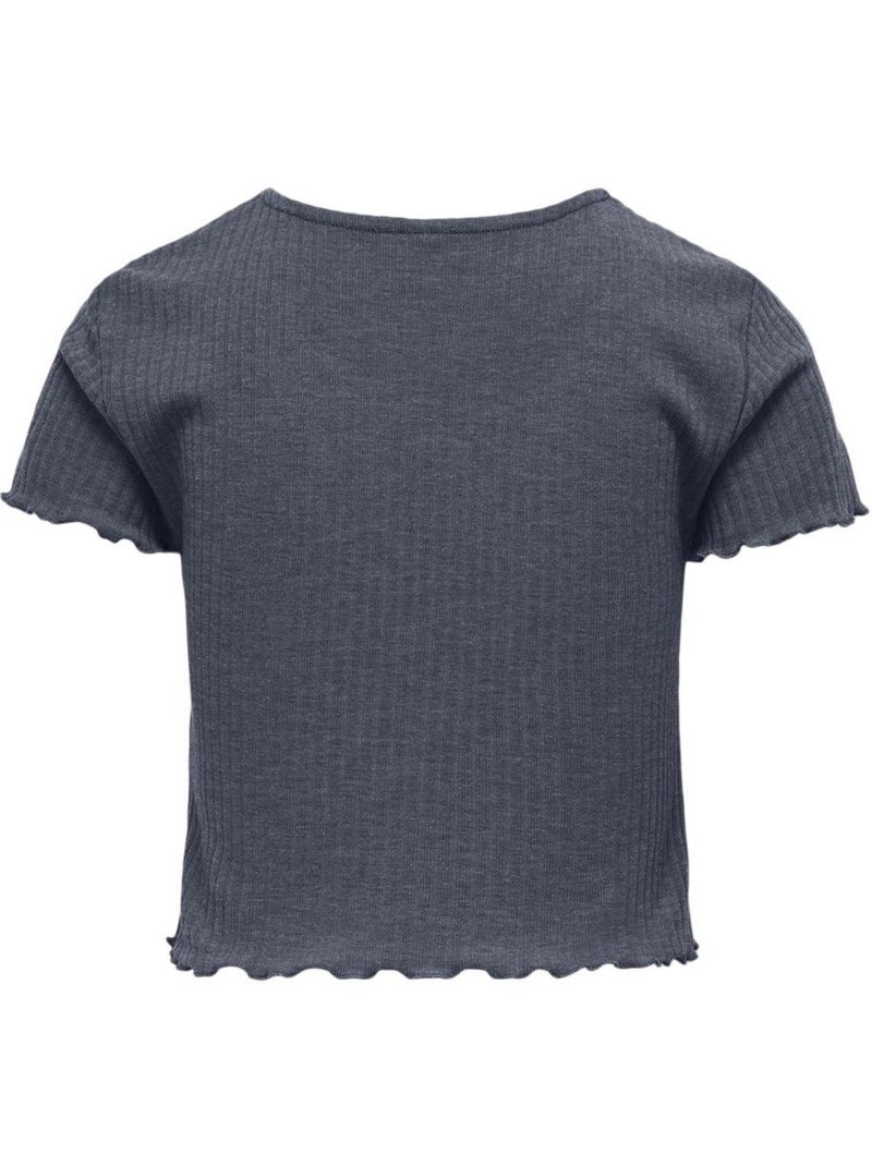 T-shirt Only Nella para Menina Cinzento Escuro Cinza-prateado - Kiabi