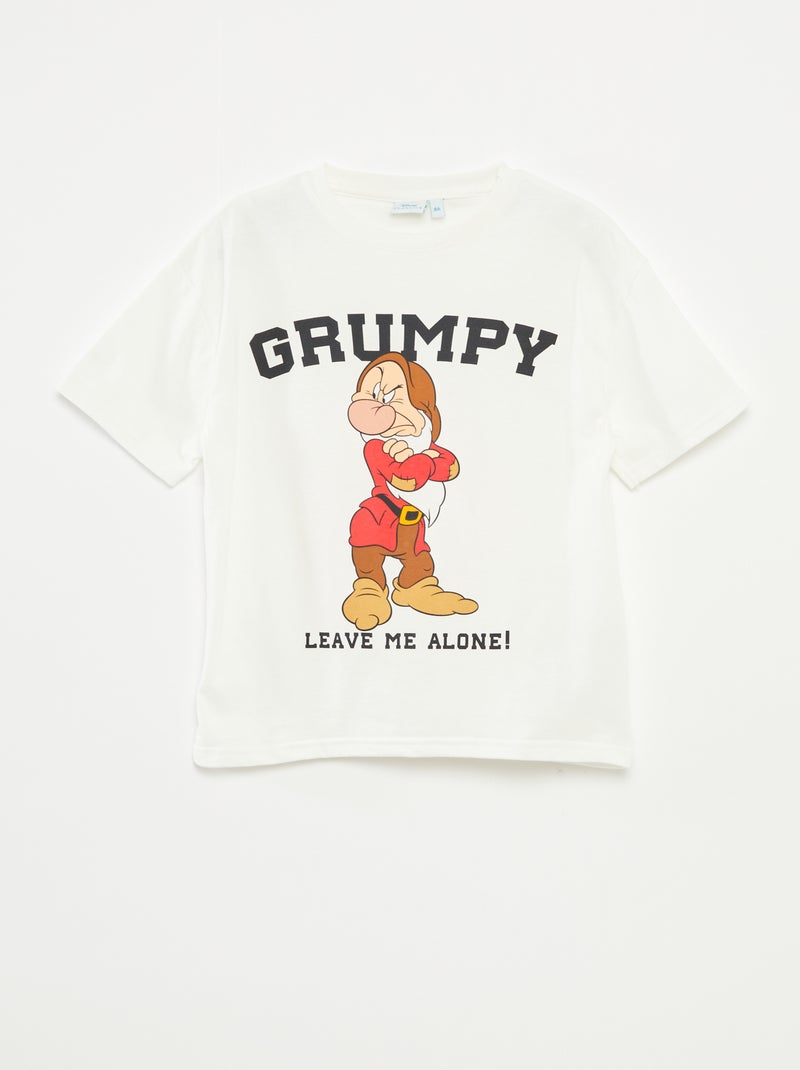 T-shirt 'Os 7 Anões' 'Disney' BRANCO - Kiabi