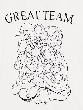 T-shirt 'Os 7 Anões' 'Disney'