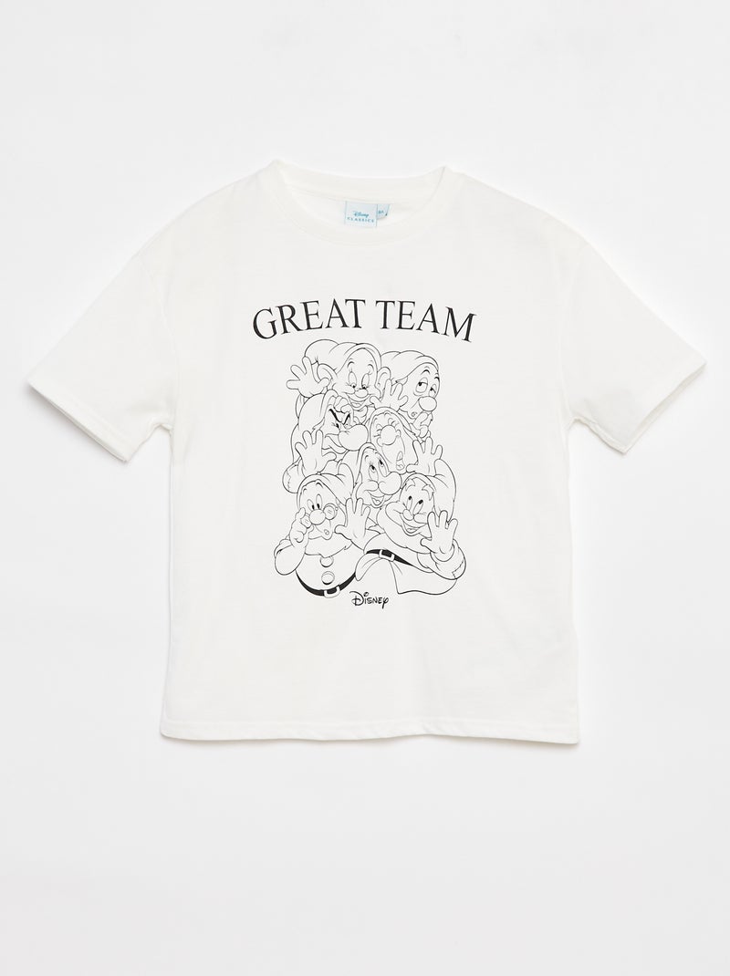 T-shirt 'Os 7 Anões' 'Disney' BRANCO - Kiabi