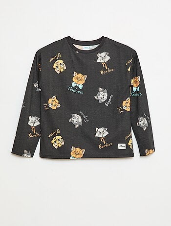 T-shirt 'Os Aristogatos' 'Disney' de mangas compridas