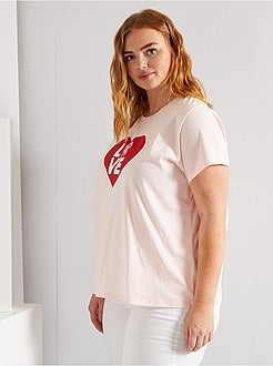 T-shirt 'outubro rosa' de conceção ecológica - Kiabi