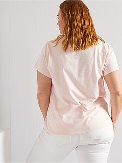 T-shirt 'outubro rosa' de conceção ecológica - Kiabi