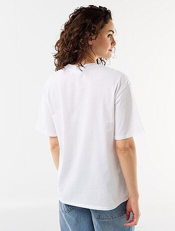T-shirt oversize Billie Ellish de manga curta