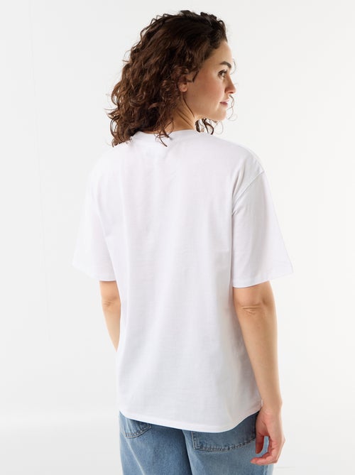T-shirt oversize Billie Ellish de manga curta - Kiabi